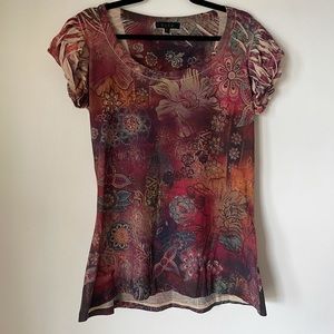 Floral & Rhinestone Shirt